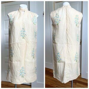 60s Silk Floral Dress
